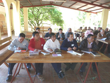 The pastors being trained in 
the two day seminar