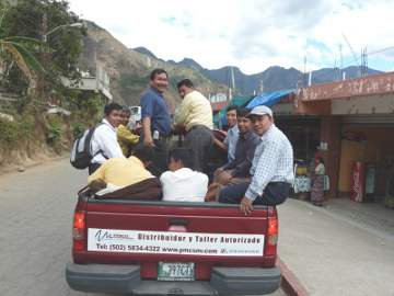 giving some of the pastors a ride to catch a bus - and save 
hours